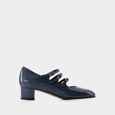 Carel Kina Pumps -  - Leder - Lack Blau Grau In Blue