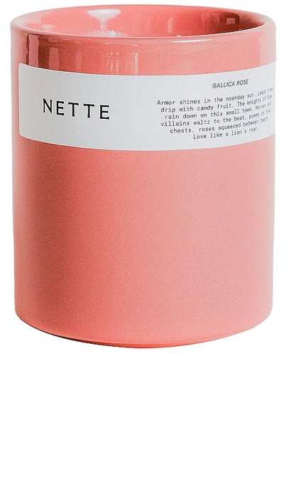 Nette Gallica Rose Scented Candle In Pink