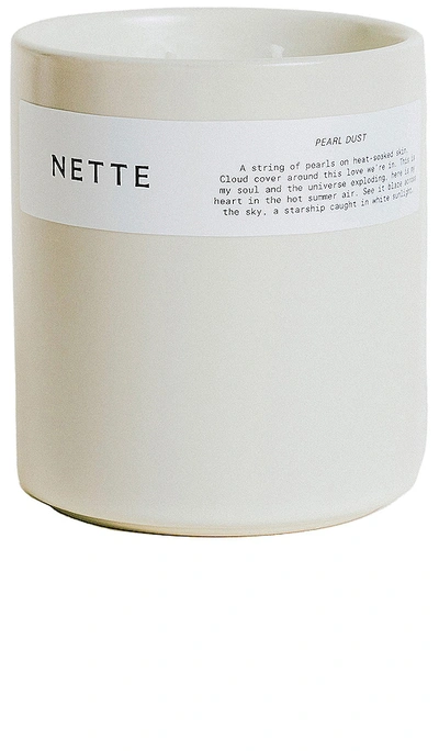 Nette Pearl Dust Scented Candle In White