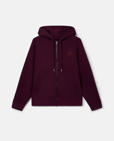 Stella Mccartney Kids' Logo Zip Hoodie In Red Night