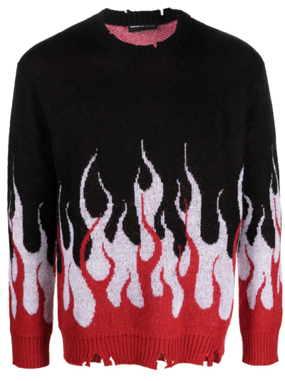 Vision Of Super Sweaters In Black/red/white