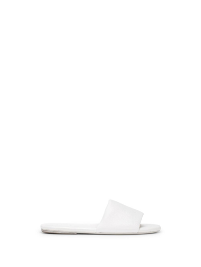 Marsèll Slip-on Leather Slides In White