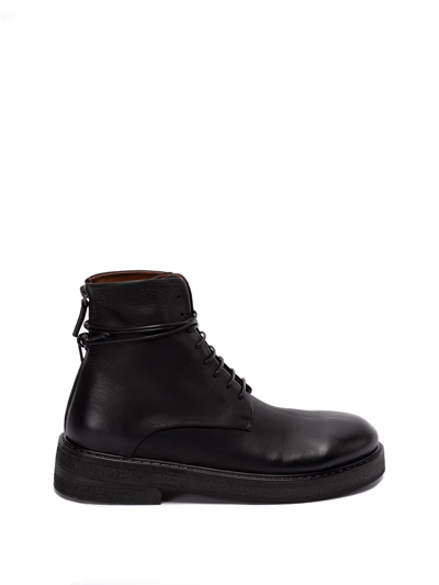Marsèll Polacco Parrucca Ankle Boots In Calfskin In Black  