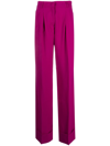The Andamane Wide-leg Flared Trousers In Pink