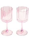 FAZEEK WAVE WINE GLASSES 眼镜 – 粉色