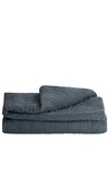Ettitude King/cal King Linen+ Coverlet In Ink