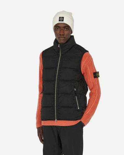 Stone Island Seamless Tunnel Nylon Down-tc Vest In Black