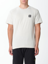 Stone Island White Patch T-shirt In White 1