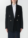 Lanvin Jewel-buttons Open-front Blazer In Black