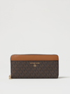 Michael Kors Jet Set Charm Leather Wallet In Brown