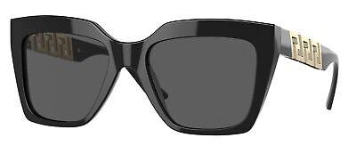 Pre-owned Versace Ve 4418 Black/grey 56/19/145 Women Sunglasses In Gray
