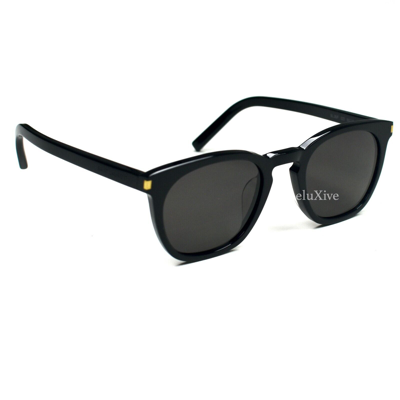 Pre-owned Saint Laurent $365  Paris Ysl Sl28 Black Classic Men's Sunglasses Authentic