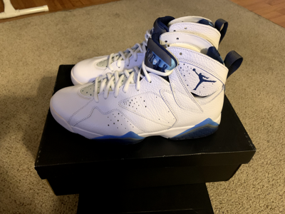 Pre-owned Jordan Nike Air  7 French Blue Size 9.5 Ds In Gray