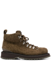 Buttero Canalone Pedula-style Leather Boots In Grün
