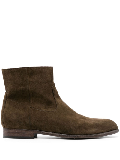 Buttero Floyd Suede Ankle Boots In Grün