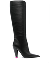 3juin Alexa 115mm Leather Boots In Schwarz