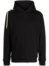 Craig Green Cotton Lace-embellished Hoodie With Attached Hood In Schwarz