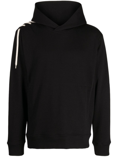 Craig Green Lace-up Detailing Hoodie In Black