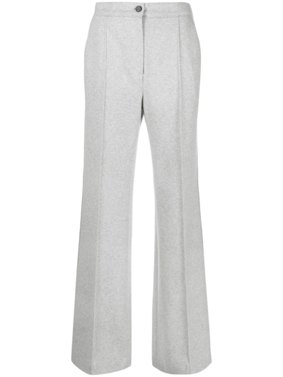 Antonelli High-waist Straight-leg Trousers In Grau