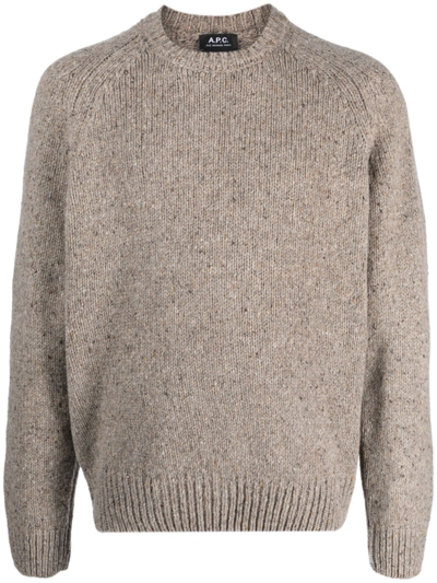 A.p.c. Harris Sweater In Taupe