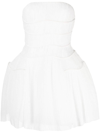 Rachel Gilbert Schulterfreies Minikleid In White