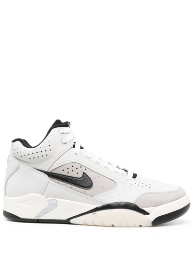 Nike Air Flight Lite Leather Sneakers In Photon Dust/black-me