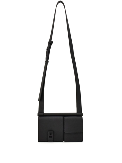 Ferragamo Multi-pocket Crossbody Bag In Black