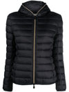 Save The Duck Alexis Water-resistant Hooded Puffer Jacket In Schwarz