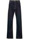 Off-white Off Embroidery Jeans In Blau