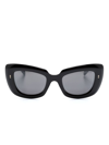 Cutler And Gross 9797 Cat-eye-sonnenbrille In Black