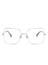 Max Mara Brille Mit Eckigem Gestell In Silver