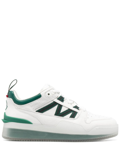 Moncler Pivot Panelled Sneakers In Green