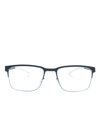 MYKITA RECTANGLE-FRAME METAL GLASSES