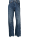AGOLDE DISTRESSED-FINISH STRAIGHT-LEG JEANS