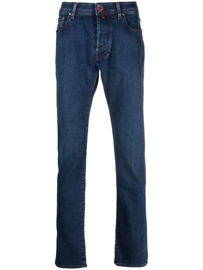 Jacob Cohen Mid-rise Slim Jeans In Blau