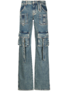 BLUMARINE STRAIGHT-LEG CARGO JEANS