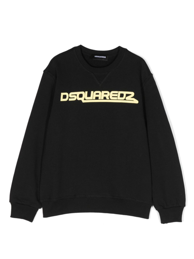 Dsquared2 Sweatshirt Mit Logo-print In Black