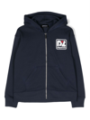Dsquared2 Hoodie Mit Logo-patch In Blue