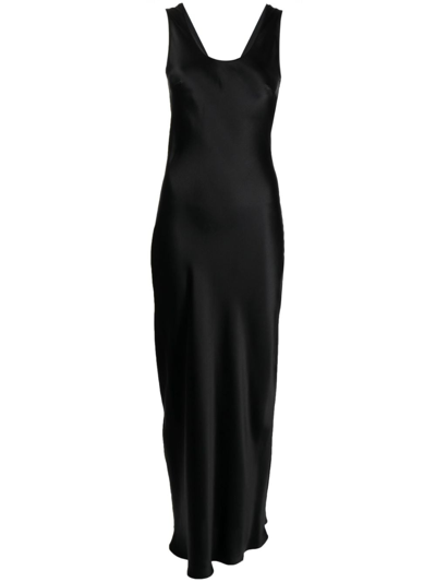 Gilda & Pearl Maxikleid Aus Seide In Black