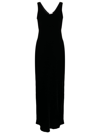 Gilda & Pearl Maxikleid Aus Seide In Black