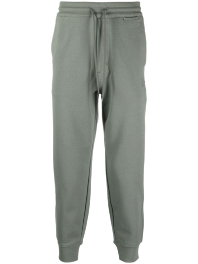 Y-3 Drawstring Organic Cotton Track Pants In Green