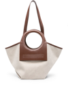 Hereu Cala Small Cotton-canvas Tote Bag In Nude