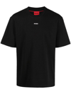 Hugo Boss Cotton-jersey Relaxed-fit T-shirt With Logo Print In Black