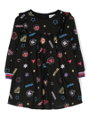 SONIA RYKIEL ENFANT GRAPHIC-PRINT COTTON FLARED DRESS