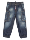 Dsquared2 Wide-leg Jeans In Black