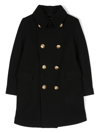 DSQUARED2 DOUBLE-BREASTED WOOL BLEND COAT