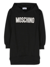 MOSCHINO LOGO-PATCH COTTON SWEATSHIRT DRESS