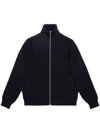 GUCCI LOGO-EMBROIDERED ZIPPED KNITTED JACKET
