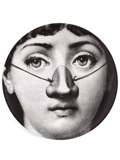 Fornasetti Tema E Variazioni Porcelain Plate (26cm) In White