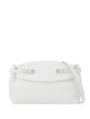 Ferragamo Small Hug Leather Crossbody Bag In White